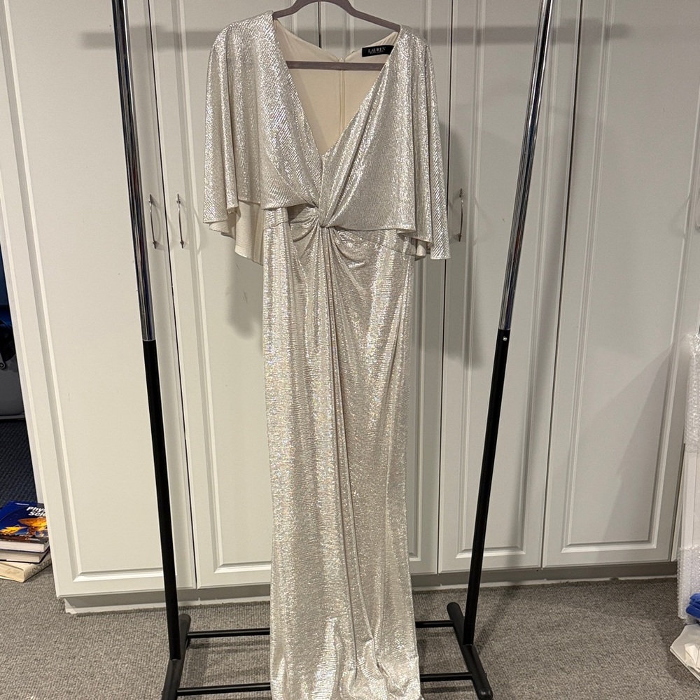 Lauren Ralph Lauren metallic gown